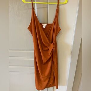 Burnt orange H&M Trend department dress.